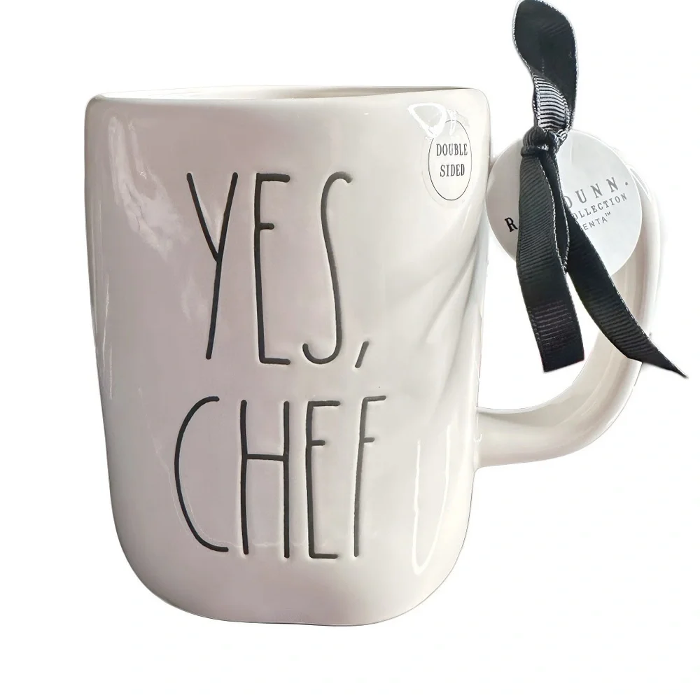 Rae Dunn 'Yes, Chef' Mug Double Sided